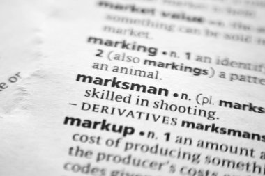 Sözlükte Sözcük veya tümcecik Nişancı.