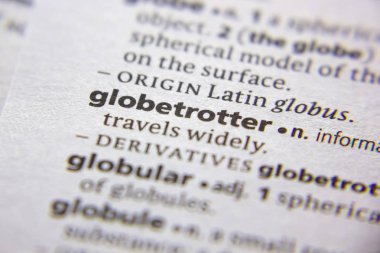 Sözlükte Word veya tümcecik Globetrotter.