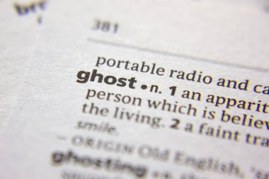 Sözlükteki sözcük veya tümcecik Ghost.