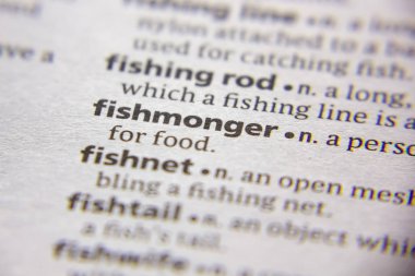 Kelime veya cümle Fishmonger bir sözlük.