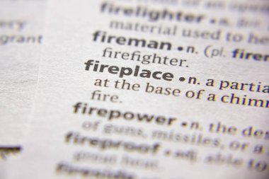 Sözlükte Word veya ifade Şömine.