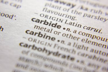 Sözlükteki kelime veya tümcecik Karbür.