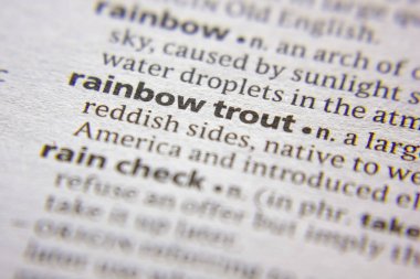 Sözlükte gökkuşağı alabalığı sözcüğü veya deyimi.