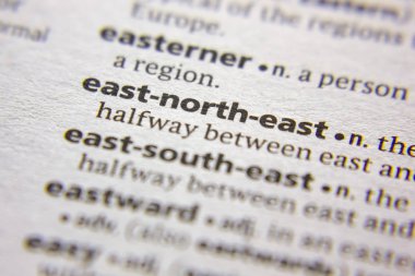 Kelime veya ifade Doğu-Kuzey-Doğu bir sözlük.