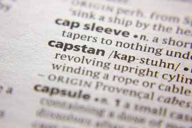 Sözlükte Capstan sözcüğü veya tümceciği.