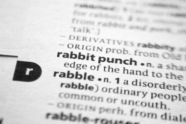 Sözlükte kelime veya ifade Tavşan yumruk.