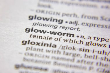 Sözlükteki sözcük veya tümcecik Glow-worm.