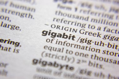 Sözlükte Gigabit sözcüğü veya tümceciği.