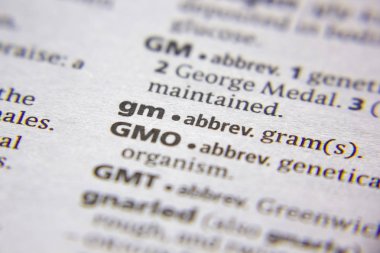 Sözlük gramın kelime veya cümle GM kısaltması.