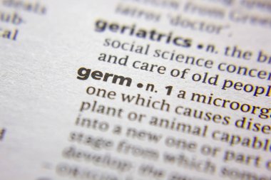 Sözlükte Kelime veya tümcecik Mikrop.