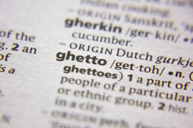 Kelime veya cümle Getto bir sözlük.