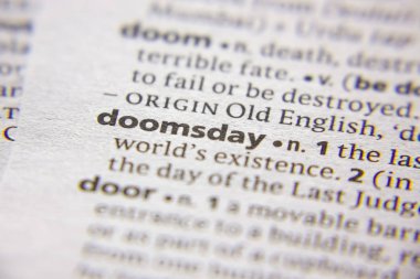 Sözlükte Word veya tümcecik Doomsday.