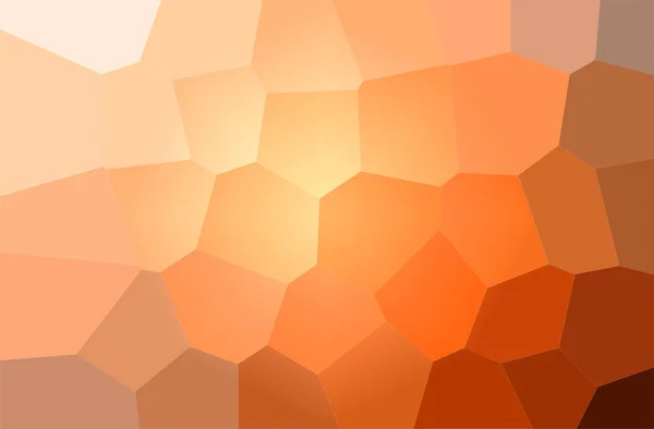 Abstract illustration of orange Giant Hexagon background