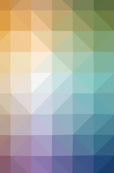Illustration von abstrakten blauen, grünen, gelben und roten vertikalen Low-Poly-Hintergrund. schönes Polygon-Muster. — Stockfoto
