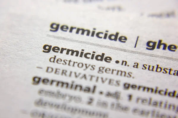 Parola o frase Germicide in un dizionario . — Foto Stock