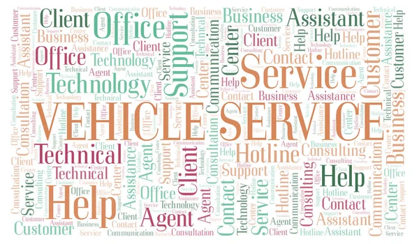 Voertuig service Word Cloud. — Stockfoto