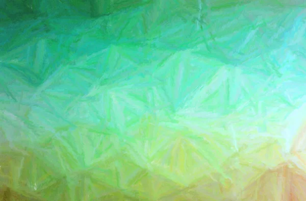 Абстрактна ілюстрація зеленого Довгий пензлик Штрихи Пастельний фон — стокове фото