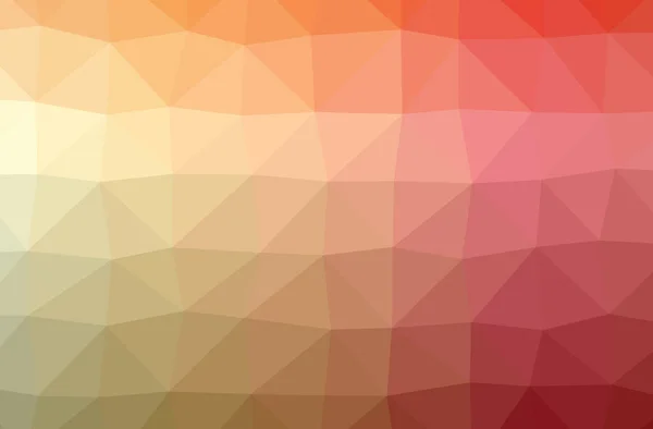 Иллюстрация абстрактного оранжевого, розового, красного горизонтального низкого поли фона. Красивый рисунок многоугольника . — стоковое фото