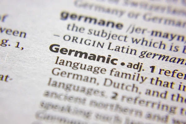 Слово или фраза на немецком языке в словаре . — стоковое фото