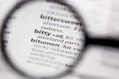 Kelime veya ifade bitty bir sözlük.