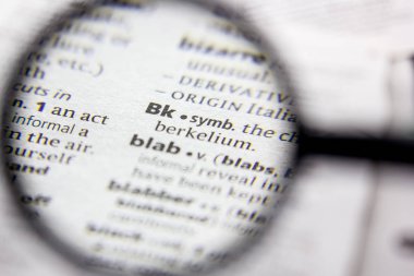 Sözlük içinde Word veya tümcecik BK.