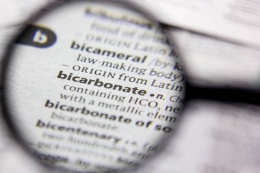 Kelime veya cümle bir sözlükte bicarbonate.