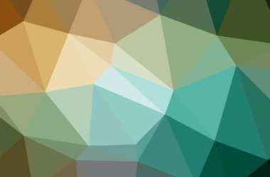 Soyut yeşil yatay düşük Poli arka plan resmi. Güzel çokgen tasarım deseni. 