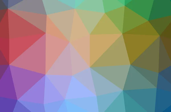 Illustration von abstrakten blauen, gelben und roten horizontalen Low-Poly-Hintergrund. schönes Polygon-Muster. — Stockfoto
