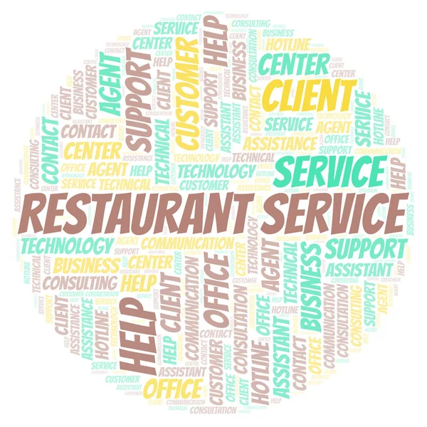 Restaurang Service word cloud. — Stockfoto