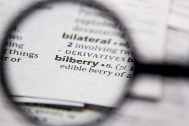 Kelime veya ifade Bilberry bir sözlük.