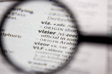 Bir sözlükte kelime veya cümle VizieR.