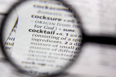 Kelime veya cümle bir sözlük kokteyl.