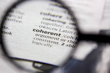 Kelime veya cümle bir sözlükte tutarlı.