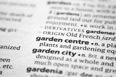 Kelime veya cümle bir sözlük Bahçe Merkezi.