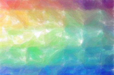 Mavi, kırmızı, sarı ve yeşil soyut Illustration suluboya arka plan