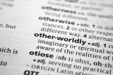 Kelime veya cümle diğer-dünyevi bir sözlük.