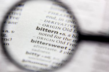 Kelime veya ifade Bittern bir sözlük.