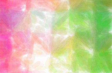 Soyut Yeşil, pembe, kırmızı, sarı suluboya arka plan resmi