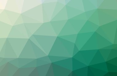 Soyut yeşil yatay düşük Poli arka plan resmi. Güzel çokgen tasarım deseni. 