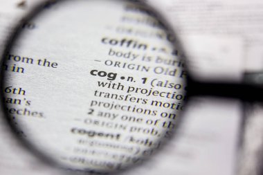 Sözlük içinde kelime veya cümle COG.