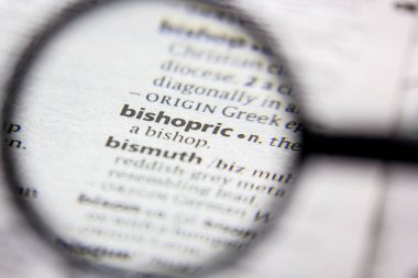 Kelime veya ifade Bishopric bir sözlük.