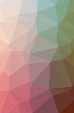 Soyut yeşil, kırmızı dikey düşük Poli arka plan resmi. Güzel çokgen tasarım deseni. 