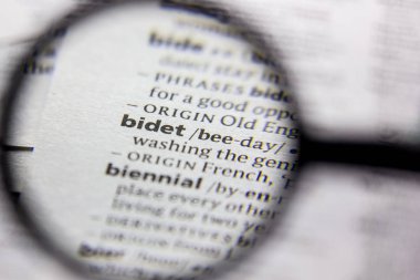 Kelime veya cümle bir sözlük Bidet.