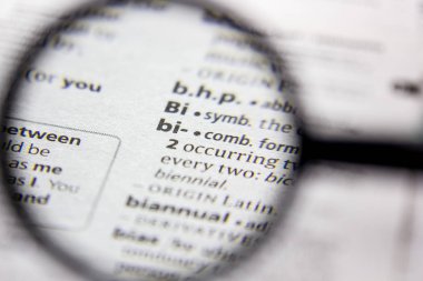 Kelime veya cümle Iki-bir sözlük.