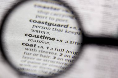 Sözlük içinde Word veya tümcecik kıyı şeridi.