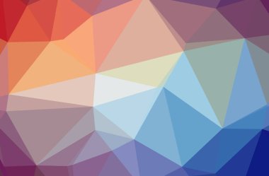 Mavi ve mor yatay düşük Poli arka plan resmi. Güzel çokgen tasarım deseni. 