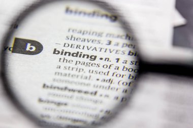 Sözlükte Word veya tümcecik bağlama.