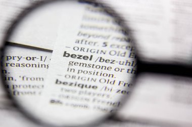 Kelime veya ifade çerçevesi bir sözlükte.