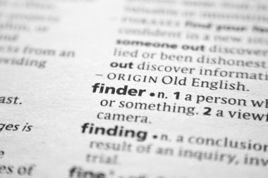 Sözlükte Word veya tümcecik Bulucu.