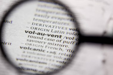 Kelime veya cümle Vol-Au-Vent bir sözlük.